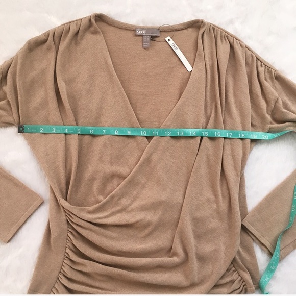 New With Tags ASOS Tan Blouse - Picture 3 of 5